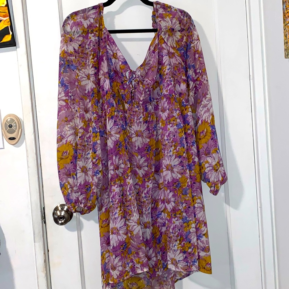 Beautiful floral blouse top dress